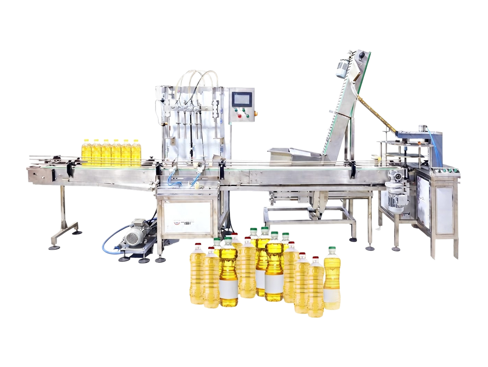 Four Head Bottle Filler with Capper Machine