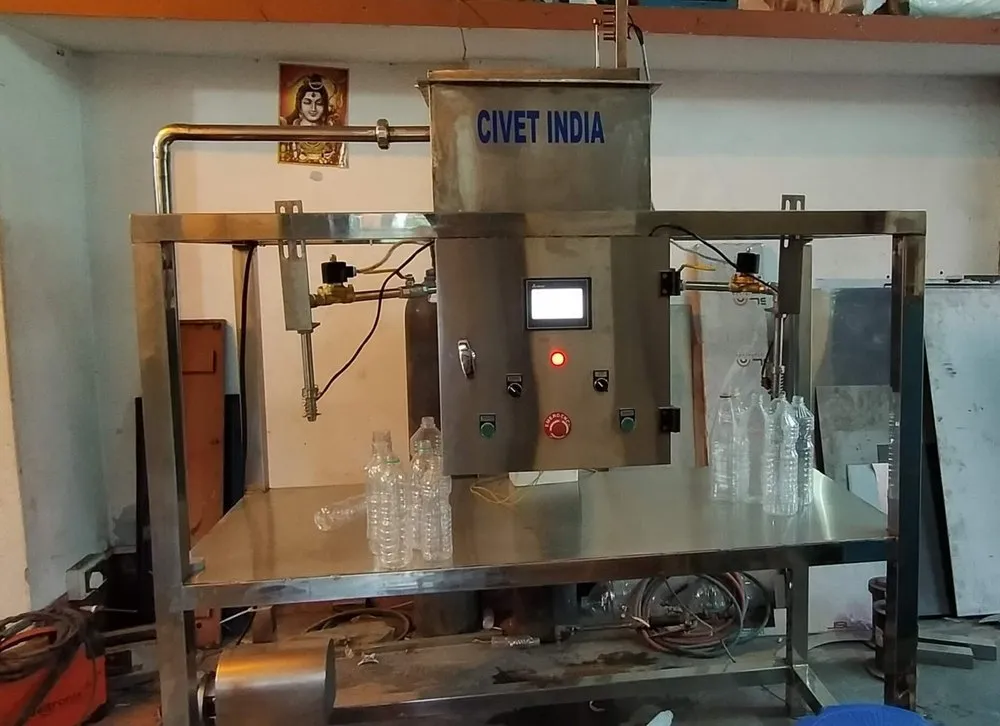 Semi Auto/Manual Bottle Filler For Oil/Free Flow Liquid