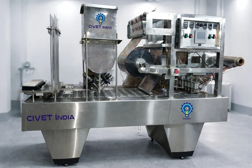 6 Head Cup Jelly Filling and Sealing Machine